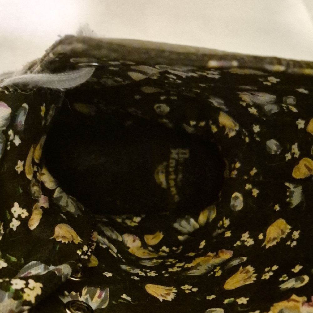 Dr. Martens Black Boots with Blue Floral Interior - Picture 6 of 8